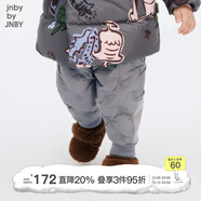 jnby by JNBY江南布衣嬰童羽絨褲保暖直筒長(cháng)褲寶寶男女童嬰兒秋冬YNAE10450 035煙灰 90 cm