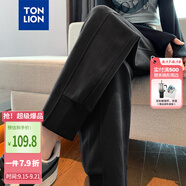 唐獅（TonLion）2024女束腳哈倫蘿卜休閑褲 黑色/無絨款 L