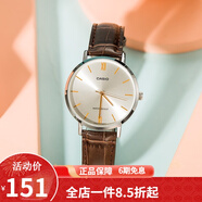 卡西歐(CASIO)女表 優(yōu)雅手表 皮帶簡(jiǎn)約商務(wù) 生活防水 LTP-VT01L-7B2