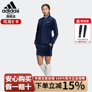 阿迪達斯 （adidas）高爾夫服裝女士秋冬新款 運動套裝防風(fēng)保暖拉鏈夾克外套配短裙 HG8262 學(xué)院藏青藍 M
