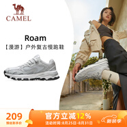 駱駝（CAMEL）漫游復(fù)古慢跑鞋女戶外運(yùn)動(dòng)鞋子 K23S09L7014-1 奶白/椰灰39