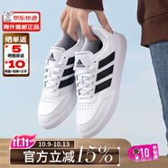 ADIDAS阿迪達(dá)斯男鞋女鞋 NEO低幫輕便休閑板鞋 時(shí)尚百搭情侶小白鞋 白黑IF4033 40