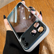 五鼠適用蘋(píng)果17promax手機殼iphone17Pro新款透明爆款全包防摔亞克力Air男女款高級感保護套獨特好看pm 半透鈦灰色【高品質(zhì)，萊卡金屬鏡頭】 iPhone 17 Pro Max