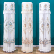 何佳功空調罩防塵罩圓形柜機適用于 于格力美的奧克斯海爾立式圓柱空調 經(jīng)典歐花-綠色 格力臻凈爽/寧暢(B)