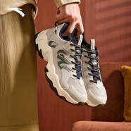 安踏星溯休閑鞋男鞋秋季新款舒適厚底增高復古潮流百搭老爹運動(dòng)鞋子男