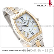 精工(SEIKO)日本SEIKO精工限量休閑女表太陽能電波鈦合金日歷SSQW077 078 SSQW052