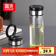 富光尚宇系列單層悶茶玻璃杯 男女士水杯高硼硅玻璃杯子泡茶杯500ml