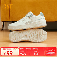 361°運動(dòng)女鞋秋冬季學(xué)生復古厚底增高小白休閑板鞋子女682116601F-10