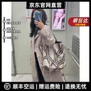 彼岸鳥輕奢品牌真皮包包女包帆布大容量水桶包腋下包通勤購物袋單肩包 白色   高品質(zhì)現(xiàn)貨發(fā)