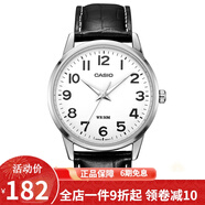卡西歐（CASIO） 卡西歐(CASIO)男表休閑簡(jiǎn)約石英皮帶手表學(xué)生腕表商務(wù)送男友禮物 MTP-1303L-7B