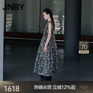 江南布衣（JNBY）【商場(chǎng)同款】25夏新品連衣裙筆觸碎花印花棉質(zhì)無(wú)袖無(wú)領(lǐng)5P5G1575H 097/黑綠系 XS