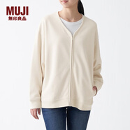 無(wú)印良品 MUJI 女式 緊密編織 毛圈棉 夾克 BBJ06A0A 象牙色 M-L