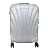 新秀麗（Samsonite）經(jīng)典貝殼拉桿箱男女超輕旅行箱登機(jī)箱C-LITE行李箱V22升級版CS2 米白色 20寸