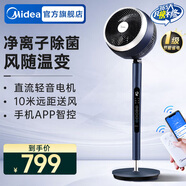 美的（Midea）空氣循環(huán)扇家用搖頭電風(fēng)扇落地扇遙控直流變頻WiFi智控離子除菌輕音桌面小風(fēng)扇空調伴侶 【凈離子除菌凈化】APP智控