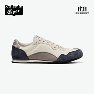 Onitsuka Tiger鬼塚虎SERRANO? CL秋冬米白深藍低幫運動休閑鞋 米白/深藍 37.5