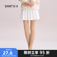 三福 女褲襪單條裝 淑女易搭天鵝絨貼膚防勾絲連腳絲襪823293 自然膚 均碼