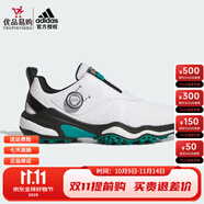 阿迪達(dá)斯（adidas）高爾夫球鞋男士CODECHAOS BOA 25輕量舒適穩(wěn)定抓地專業(yè)運(yùn)動男鞋 JI4164 白/黑/青綠色 41 =7.5碼