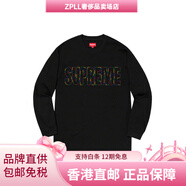 SupremeInternationalL/STeeBlack胸前Logo打底長(zhǎng)袖男女同款黑色 L