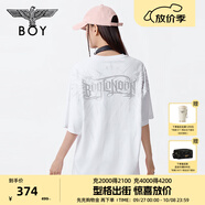 BOY LONDON25新款夏季男女同款經(jīng)典時(shí)尚翅膀高街潮牌短袖T恤N01133 白色 M