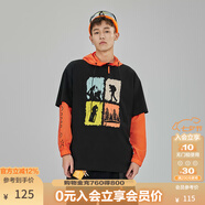 KAMA卡瑪短袖男女同款T恤2024新款夏季涼感抗菌印花寬松戶(hù)外百搭 黑色 XL
