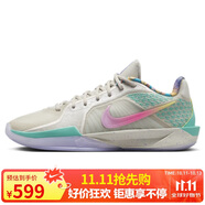 耐克NIKE女子籃球鞋 SABRINA 2 運動鞋HQ1846-001灰白/綠粉36.5