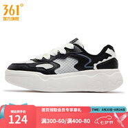 361度女運動(dòng)鞋秋季新款361度女板鞋 羽毛白/曜石黑 38