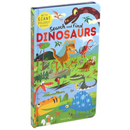 找找看恐龍 Search and Find Dinosaurs 親子互動(dòng)游戲書(shū) 英文進(jìn)口原版 益智游戲 恐龍科普探索兒童英語(yǔ)啟蒙翻翻書(shū)