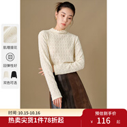 獨(dú)束大碼女裝24秋冬新款肌理感蕾絲打底衫微胖mm時(shí)尚百搭顯瘦小衫 云朵白 2XL (尺碼：4)
