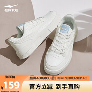 鴻星爾克板鞋女透氣女鞋時尚小白鞋簡約厚底輕質(zhì)運動休閑鞋情侶款