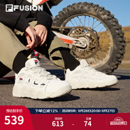 斐樂（FILA）FUSION 斐樂潮牌籃球鞋女鞋低幫籃球文化鞋復(fù)古休閑鞋老爹鞋 燕麥色-T12W941206AOM 38