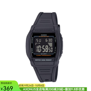 卡西歐手表W201系列 電子表LED 男女方形表盤(pán) gshock防水計(jì)時(shí)腕表 W201-1BV 40.4mm