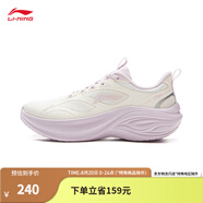 李寧（LI-NING）凌波v2丨休閑慢跑鞋女鞋2025新款舒適透氣簡(jiǎn)約低幫運(yùn)動(dòng)鞋ARSV104 云霧白-1 36