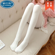 帕蘭朵白色毛線(xiàn)連襪褲一體冬天白襪子長(cháng)筒女士藍色日系成人打底襪連體 白色120D 不勾絲 均碼 連腳【80-135斤】