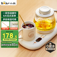小熊（Bear）迷你養生壺 辦公室燒水壺電水壺煮茶壺 保溫杯墊多功能花茶壺煮水壺0.8升 YSH-D08D3