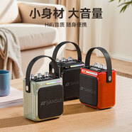 山水（SANSUI）T80 戶外K歌專用廣場舞音響藍(lán)牙音箱大音量低音炮手提藍(lán)牙音箱便攜式無線充電麥克風(fēng)樂器音響 綠色