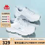KAPPA卡帕男鞋老爹鞋2025秋季新款鞋子男運動跑步鞋舒適情侶百搭休閑鞋 漂白 40