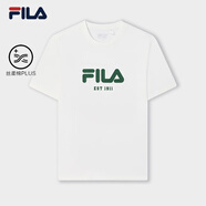 FILA斐樂(lè)男短袖多彩T恤夏新休閑親膚百搭運(yùn)動(dòng)純棉半袖上衣情侶 【建議拍小1碼，喜歡寬松正常拍】云白_柏樹(shù)綠-ZB L 175_96A_