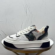 吉普森歐洲站男鞋2025夏季新款內(nèi)增高拼色休閑板鞋軟底感運(yùn)動潮鞋 綠色 38