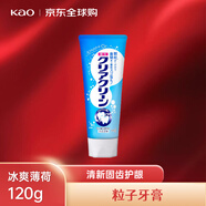 花王（KAO）粒子牙膏冰爽薄荷120g 清新口氣固齒護(hù)牙齦日本進(jìn)口