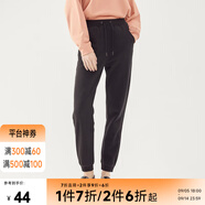 美特斯邦威休閑褲女秋季新款潮流寬松bf風(fēng)運(yùn)動(dòng)褲子收腳口束腳褲子 影黑 XL 170 76A