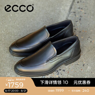 愛步（ECCO）七夕禮物皮鞋男 一腳套樂福鞋男士男鞋皮鞋增高皮鞋 里斯622144 黑色62214401001 44