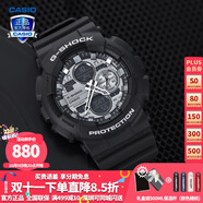 卡西歐（CASIO）【送禮物】男手表G-SHOCK黑武士悟空黑金潮流時尚運(yùn)動電子表 GA-140GM-1A1布魯黑灰-全國聯(lián)保