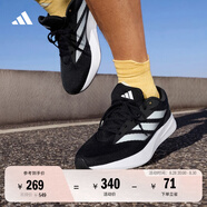 adidas DURAMO RC訓練備賽輕盈體測跑鞋男女阿迪達斯官方   黑色/白色   36.5