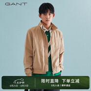 GANT/甘特秋冬新款男士美式時(shí)尚商務(wù)休閑百搭通勤立領(lǐng)夾克外套潮 248深卡其色 2XL