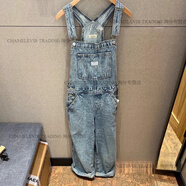李維斯（Levi's）復(fù)古做舊工裝風(fēng)休閑背帶牛仔nv褲 000UG-0002 XS