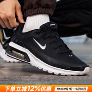 耐克（NIKE）男鞋 25夏新款A(yù)IR緩震氣墊鞋舒適耐磨低幫休閑鞋輕便透氣跑步鞋男 MAX氣墊/黑白款【店長推薦】 42 碼（內(nèi)長265mm）
