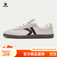 卡爾美（KELME）德訓(xùn)鞋男女新款經(jīng)典復(fù)古休閑鞋T頭鞋 灰色 43