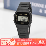 卡西歐手表 時(shí)尚簡(jiǎn)約復(fù)古小方塊 潮流運(yùn)動(dòng)百搭電子表學(xué)生表考試表 F-91WB-8A