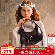 蔻一（Cnoles）包包女士大容量弦月腋下包百搭通勤單肩斜挎包高級感托特包