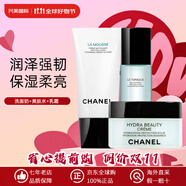 香奈兒（Chanel）山茶花洗面奶泡沫潔面乳清潔保濕控油水乳護(hù)膚品套裝 生日禮物女 3件套 洗面奶+爽膚水+乳霜
